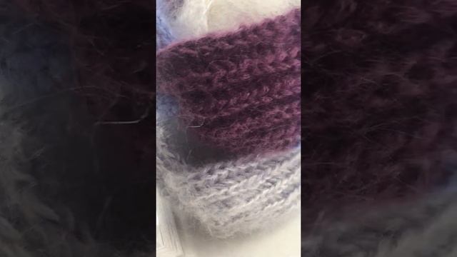 Модная пушистая повязка из мохера Ализе