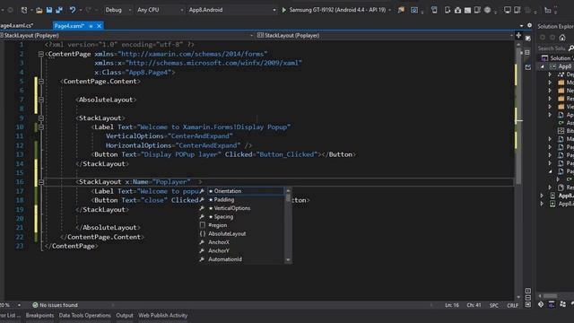 Display custom popup dialog in xamarin android