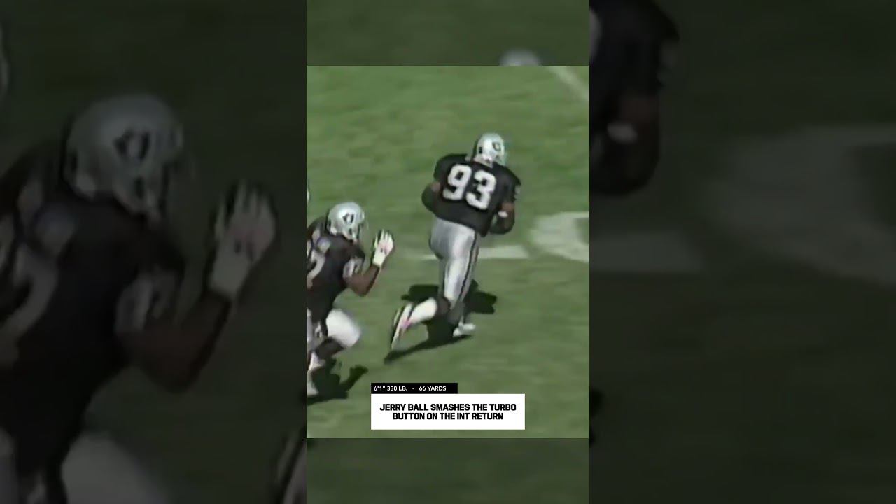 Longest Big Man Touchdowns: Jerry Ball smashes the turbo button on the INT return