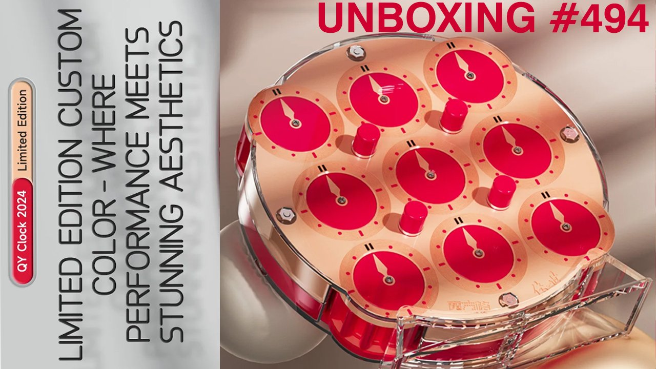 Unboxing №494 Красный Клок от Чии | QiYi Clock 2024 Limited Edition