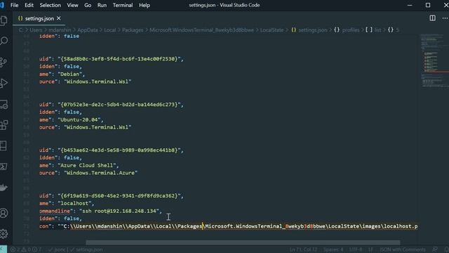 Windows Terminal - создание и настройка профиля