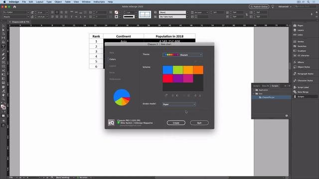 Make Pie Charts in InDesign Using Claquos 3 (EN)