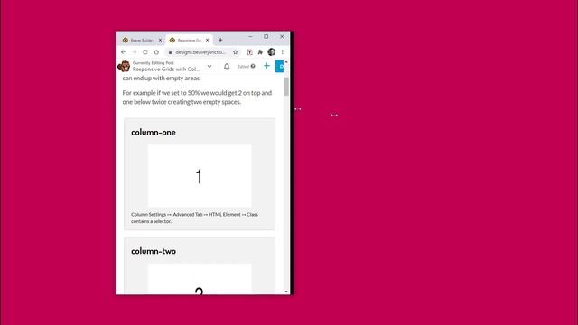 Responsive Grids with Columns in Beaver Builder