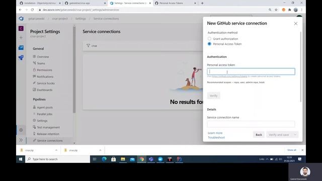 CRUX Azure/Jmeter/Kubernetes performance framework - installation