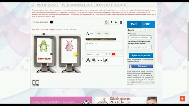 Comment personnaliser son cadeau avec notre module