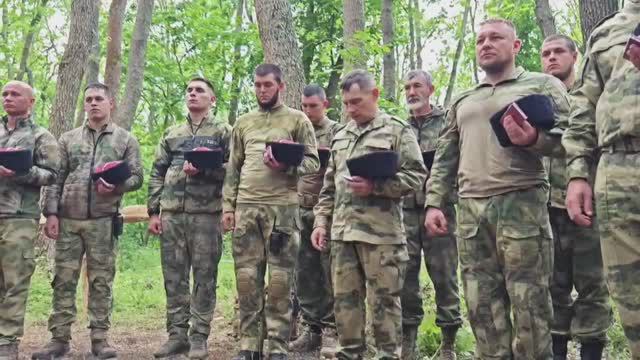 В казачьем батальоне «Таврида» состоялся торжественный ритуал приведения к присяге новых казаков.