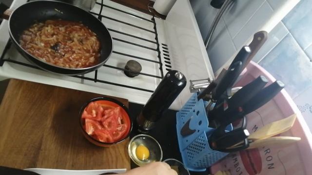Стручковая фасоль с томатом и помидорами, очень вкусно