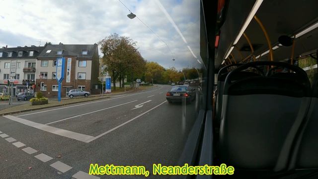 [Video] Linie O11 | Mettmann, Friedhof Lindenheide - Mettmann, Hasselbeckstraße | 2022