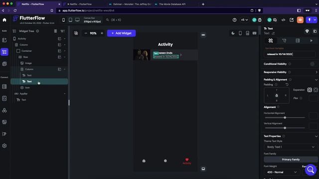 Movie App - FlutterFlow - Episode 5