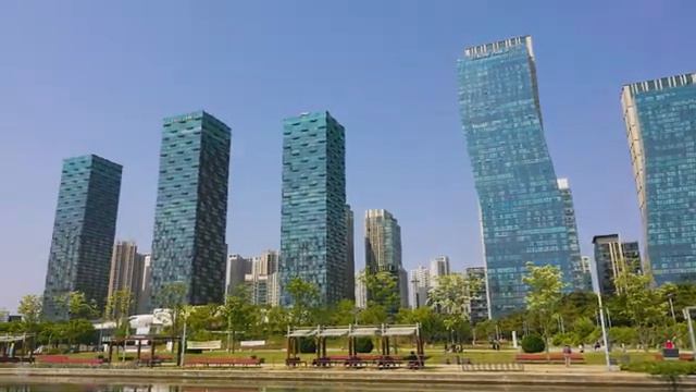 송도센트럴파크와 아름다운 한복 모델의 조화, 초고층 빌딩과 한옥, 한복의 조화, 도시 백색소음, 당일치기 여행, 서울 트래블 워커.