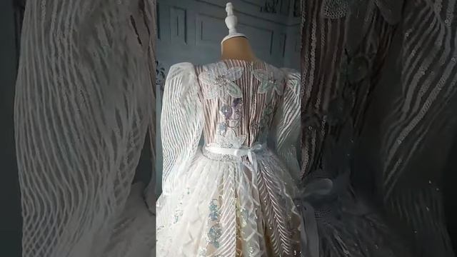 Нарядное платье для девочки "Белый цветок" бренда Мини-Графини 🔥🔥🔥