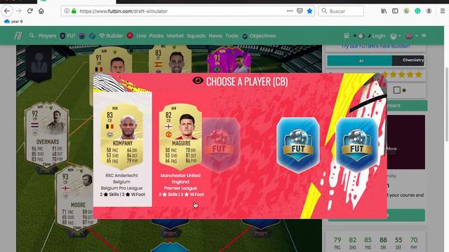 FUTBIN FIFA 20 Draft