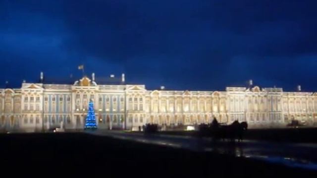 Екатерининский дворец в городе Пушкине 21 дек. 2013