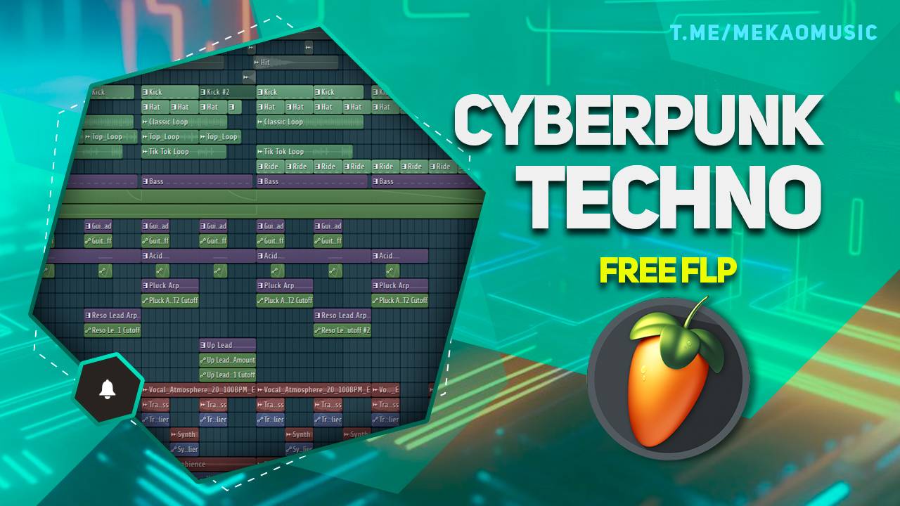 Cyberpunk Techno In FL Studio 20 (+FREE FLP/Бесплатный FLP)