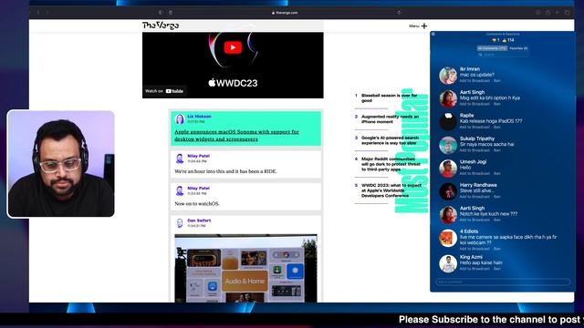 Apple WWDC 2023, iOS 17, WatchOS 10, M2 MacBook Air, AR VR Headset Livestream imdyappleevent