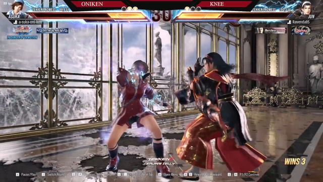 Tekken 8 ▰ KNEE (Jun Kazama) Vs ONIKEN (Asuka Kazama) ▰ Ranked Matches