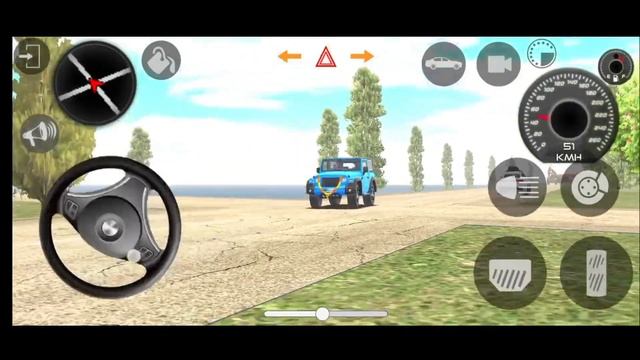 Dollar (Song) Sidhu Musewala real Indian New Mahindra Thar ? offroad Village driving gameplay video
