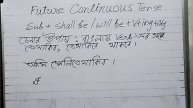 Future continuous tense in Bengali language