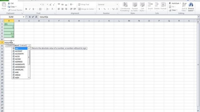 Count Formula Excel-Easy tutorial