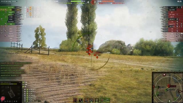 Maus. 32k combined dmg. В лоб прёт к противникам. Получил кучу медалей.