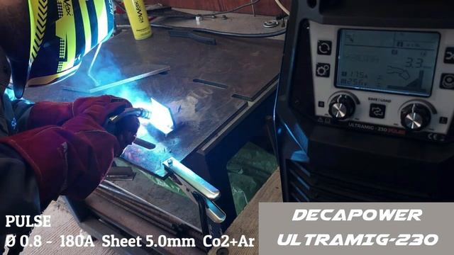 ULTRAMIG - 230 Double Pulse MIG Welding Machine Test