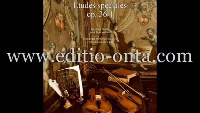 J. F. Mazas -  J. Micka: Études spéciales op. 36/1  No.12 The first note martele with force