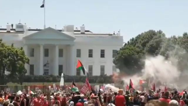 Тысячи активистов собрались в центре Вашингтона на демонстрацию в поддержку Палестины