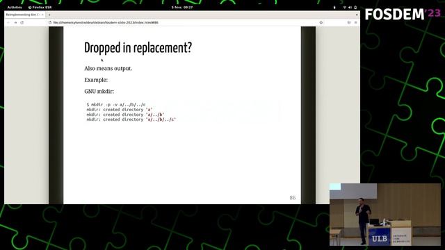 FOSDEM 2023 - Reimplementing the Coreutils in a modern language (Rust)