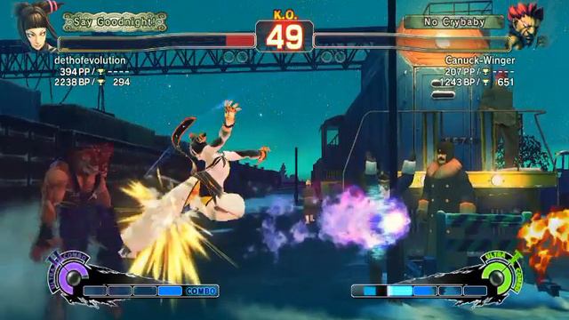 Ultra Street Fighter IV battle: Juri vs Akuma