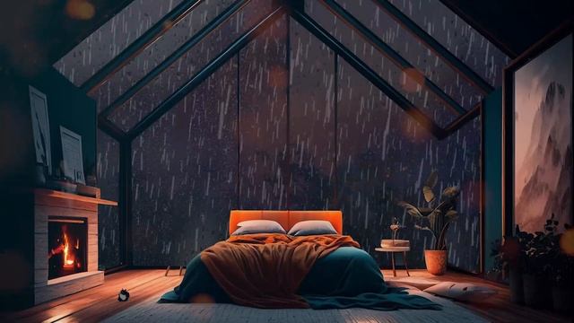 Lluvia Para Dormir - Lluvia En El Bosque Con Niebla Y Truenos - Quedarse Dormido En Solo 10 Minutos