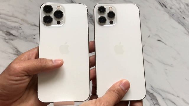 iPhone 13 Pro Max vs iPhone 12 Pro Max Silver Colour Difference (Original Video)