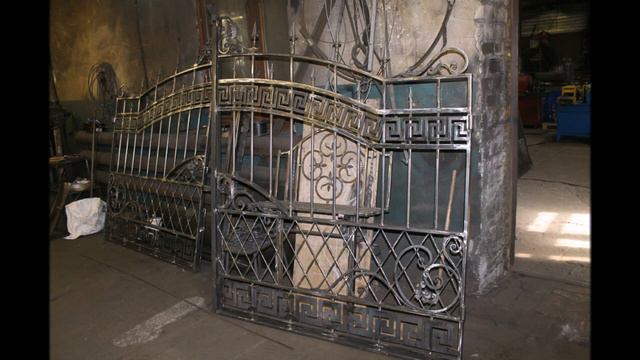 Ворота кованые в Барнауле, калитка кованая в Барнауле сентябрь  2018 года, тел-8913-228-5997