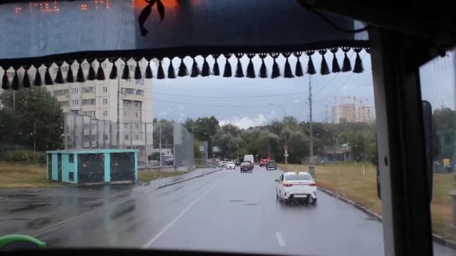 Дождливый осенний вечер и въезжаем с Варшавского шоссе в Бутово на автобусе №520