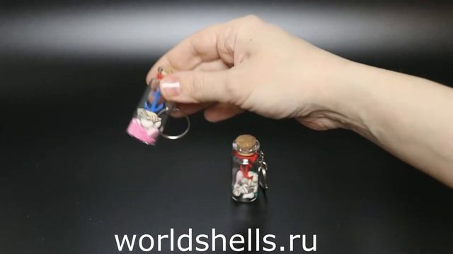 Бутылочка в морском стиле. Брелок.