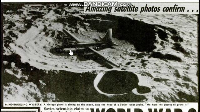 Американский бомбардировщик попал на Луну еще в 1942 году. До сих пор находится в кратере. Правда ли