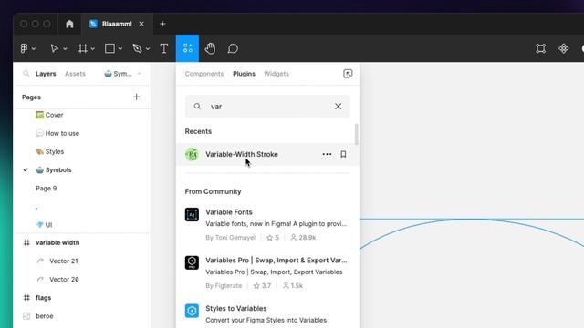 How to Create Variable Width Strokes in Figma [Plugin]