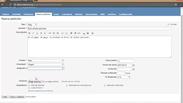 Tutorial REDMINE
