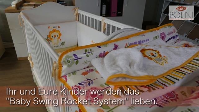 Polini Kids mitwachsendes Kombi-Kinderbett Babybett mit integrierter Wickelkommode