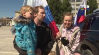 Флешмоб ZOV в поддержку участников СВО во второй раз посетил Бердск