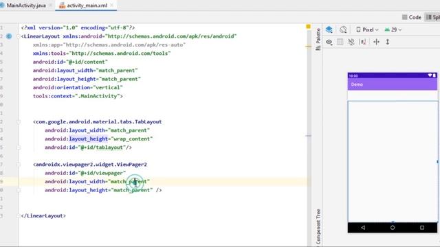 Tab layout in Android