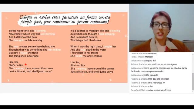 Aula de Inglês 05 - Present Continuous e Past Continuous 200721