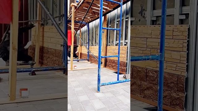 Утепленный навесной вентилируемый фасад #газосиликат #утепление #пароизоляция #вентилируемыйфасад