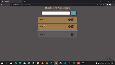 CRUD operations PHP & MySql (In HINDI). || TODO App using PHP, HTML and CSS Part 3