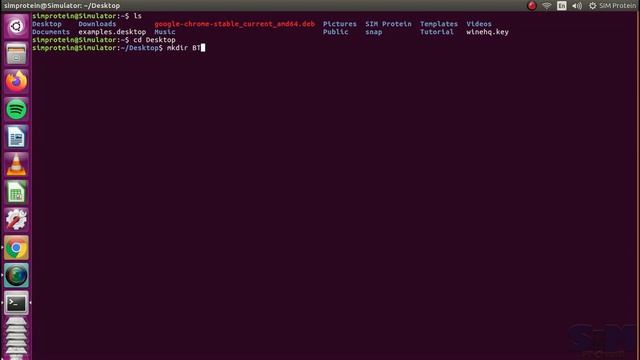 How to make or remove folder by using terminal ।। Linux Series।। SIM Protein