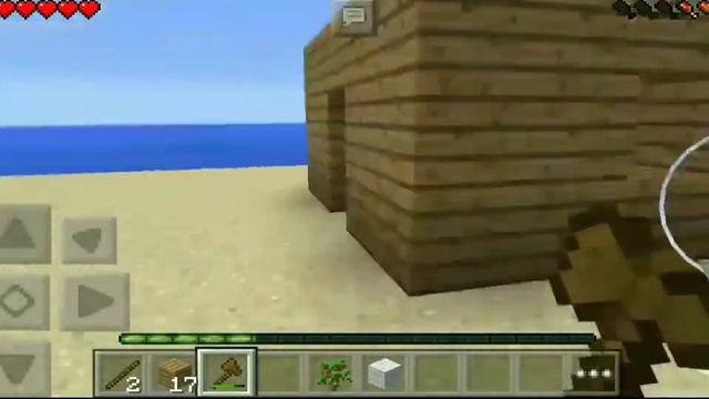 Minecraft pocket edition #1, кожаные бутсы,шалаш бомжа 😎