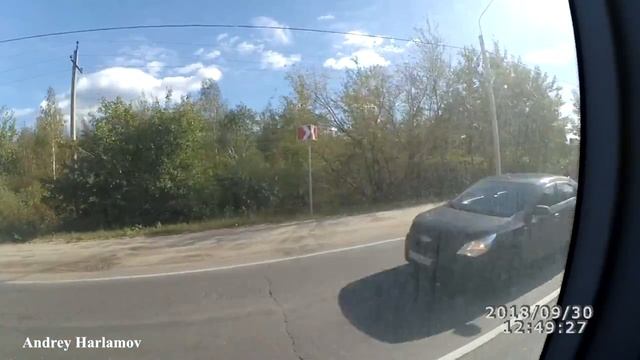 Поездка на автобусе ПАЗ-320445-04 по 21 маршруту АС Электрогорск - П.Посад/// 30.09.2018 (Архив)