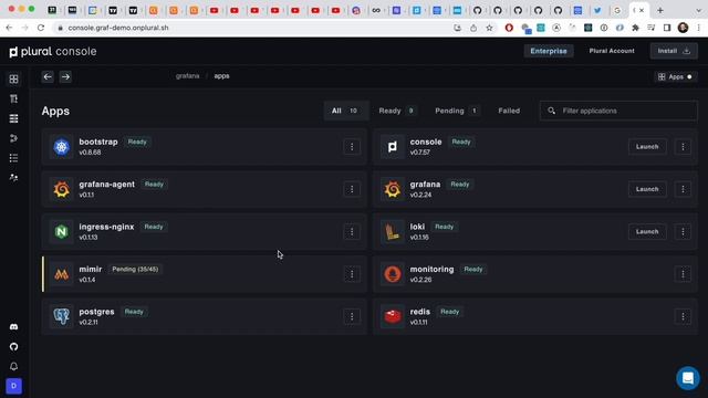 Deploying Grafana on Kubernetes using Plural