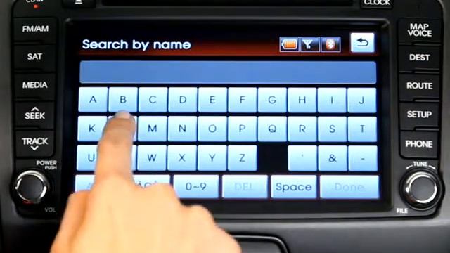 Contact list management in your Kia's navigation system