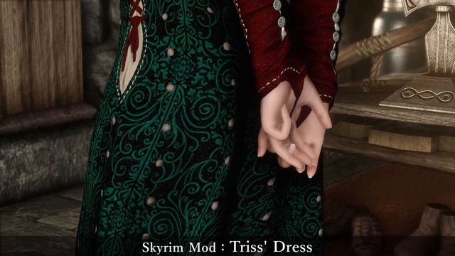 【Skyrim Mod】 Triss' Dress | PC | Skyrim Clothing Mod