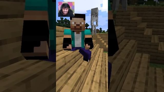 HEROBRINE VS WARDEN ???.....#shorts #minecraft #warden
